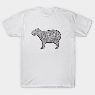 Capybara Ink Art - light colors T-Shirt